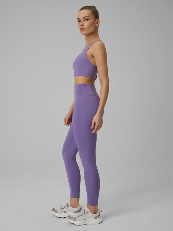 4F 4F Legginsy MULTI ACTIVE Fioletowy Slim Fit