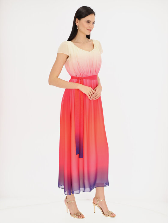 L’AF L’AF Sukienka elegancka Winona Biały Regular Fit