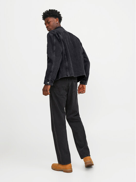 Jack & Jones Jack & Jones Τζιν μπουφάν Chase 12250089 Μαύρο Loose Fit