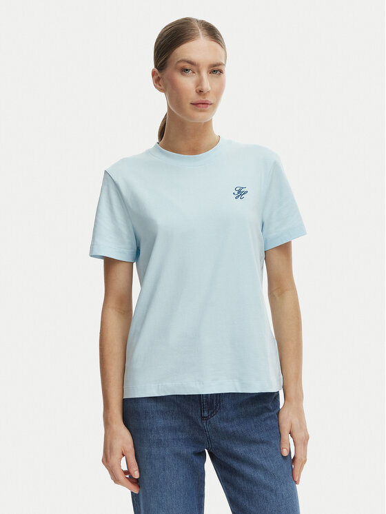 Tommy Hilfiger Tricou WW0WW48699 Albastru Regular Fit