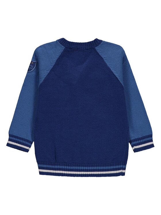 Kanz Kanz Sweter 1912517-3156 Niebieski Basic Fit