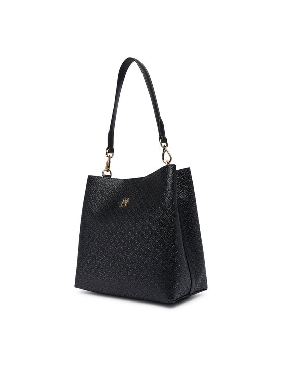 Tommy Hilfiger Tommy Hilfiger Borsetta Th Icon Shoulder Bag Mono AW0AW19000 Nero