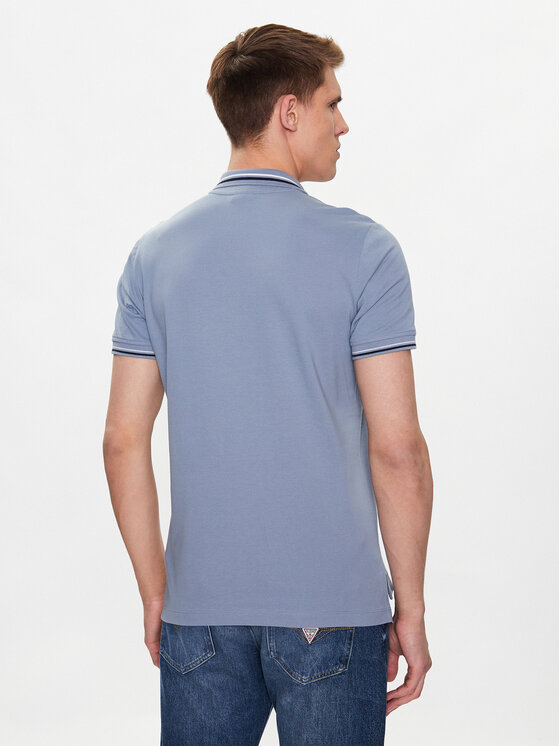 Geox Geox Polo marškinėliai Piquet M3510A-T2649 F4580 Mėlyna Regular Fit