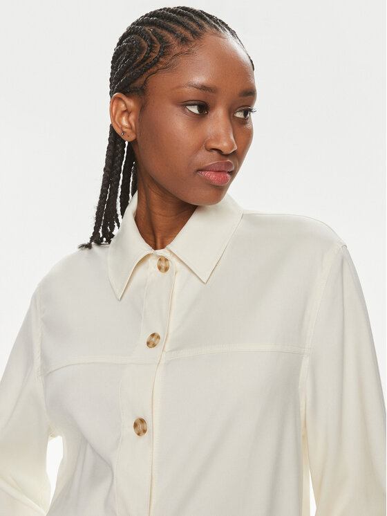 Samsøe Samsøe Samsøe Samsøe Camicia Esmel F23300164 Écru Relaxed Fit