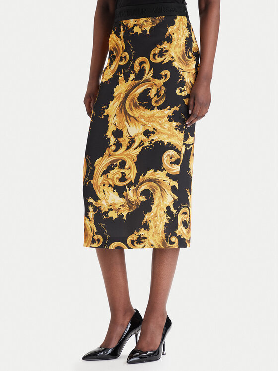 Versace Jeans Couture Versace Jeans Couture Pouzdrová sukně 80HAE806 NS820 Černá Slim Fit