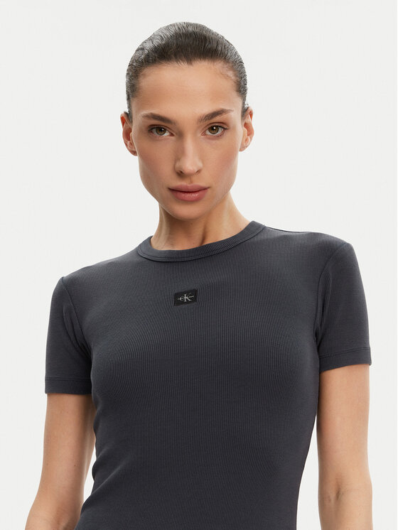 Calvin Klein Jeans Calvin Klein Jeans Každodenní šaty J20J225265 Šedá Slim Fit