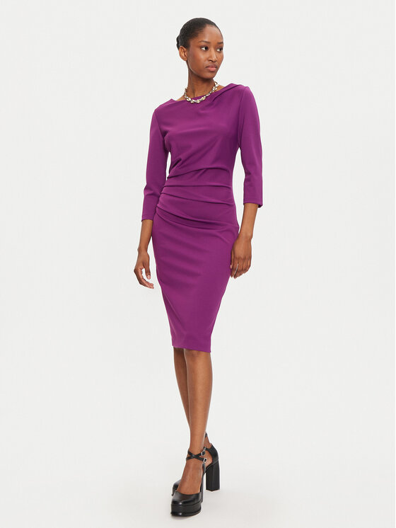 Rinascimento Rinascimento Коктейльна сукня CFC0121014003 Фіолетовий Regular Fit