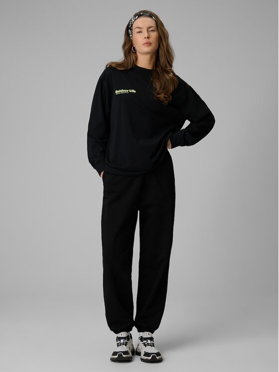 4F 4F Bluza CAMP Czarny Regular Fit
