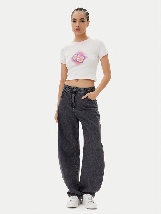 HUGO HUGO T-Shirt Dalia 50537476 Biały Slim Fit