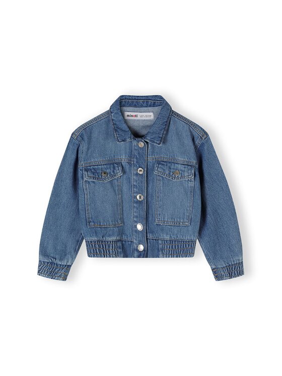 Kurtka jeansowa MINOTI, Rozmiar 104/110, Niebieski, 22jacket43