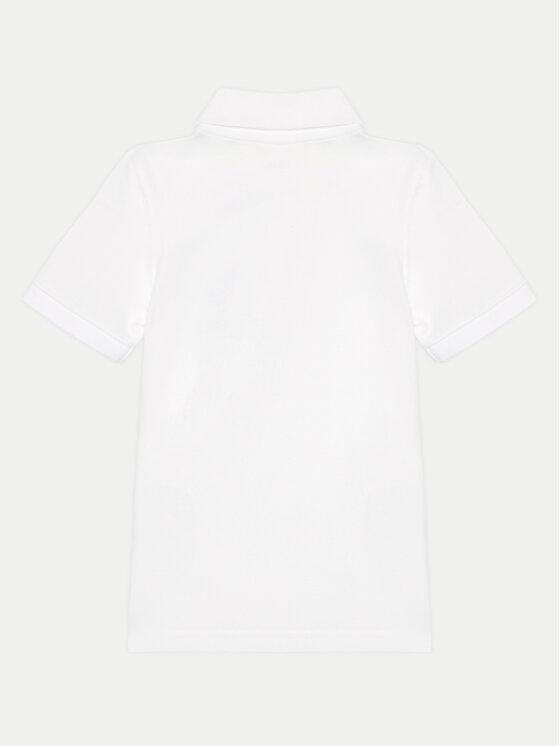 Gap Gap Тениска с яка и копчета 843607-01 Бял Regular Fit