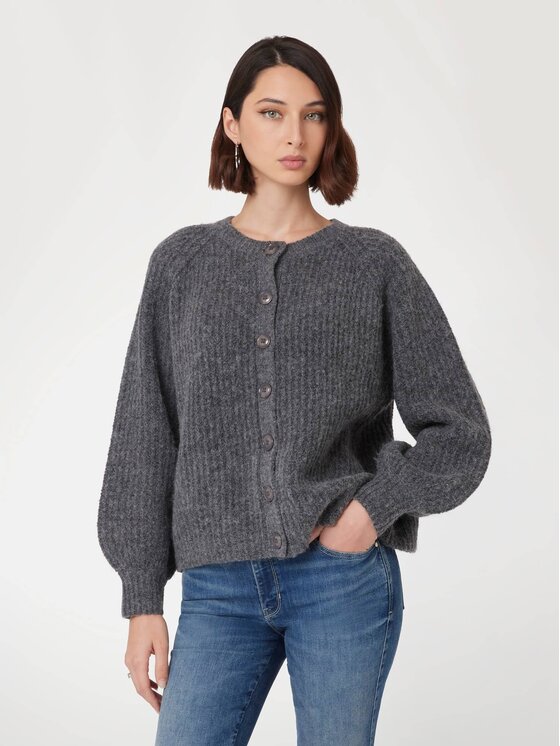 Guess Guess Sweter 170573 Szary Classic Fit