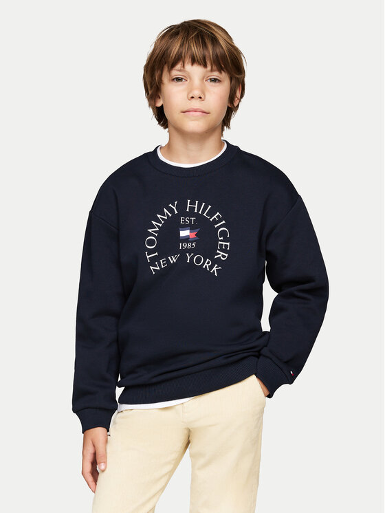 Tommy Hilfiger Mikina KB0KB09192 Tmavomodrá Regular Fit