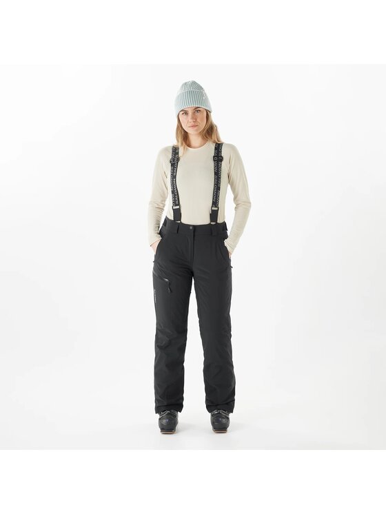 Salomon Salomon Spodnie narciarskie BRILLIANT PANT W Czarny Regular Fit