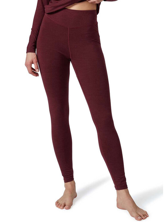 Huber Huber Legginsy 016487 Bordowy Slim Fit