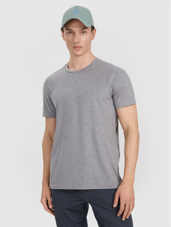 4F 4F T-Shirt MULTI ACTIVE Szary Regular Fit