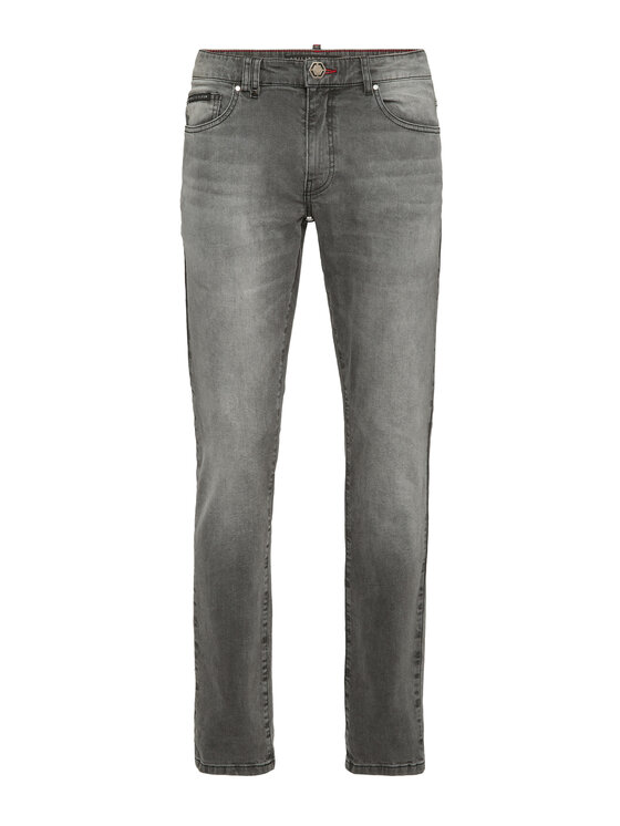 PHILIPP PLEIN PHILIPP PLEIN Jeansy 25897 Szary Straight Leg