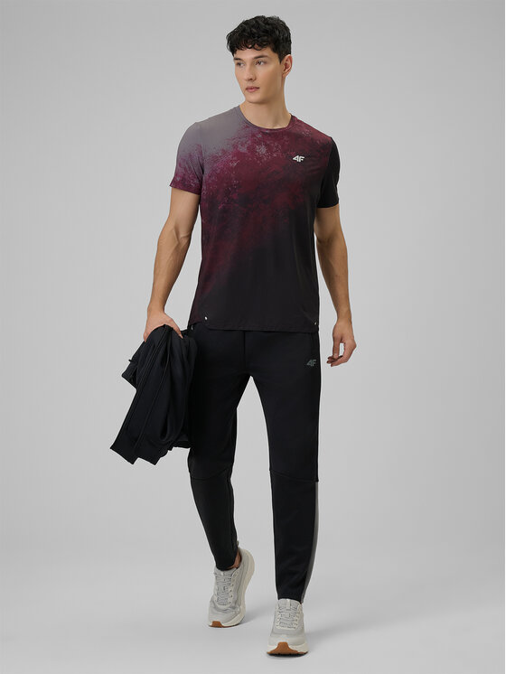 4F 4F Koszulka techniczna VICTORY PACK Bordowy Regular Fit