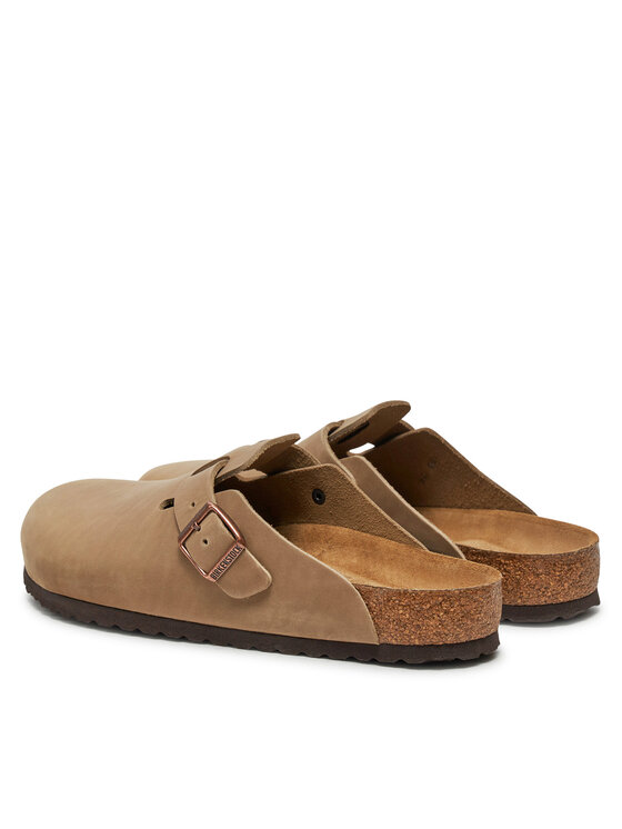 Birkenstock Birkenstock Klapki Boston SFB LEOI Tabacco Brown 1018147 Beżowy
