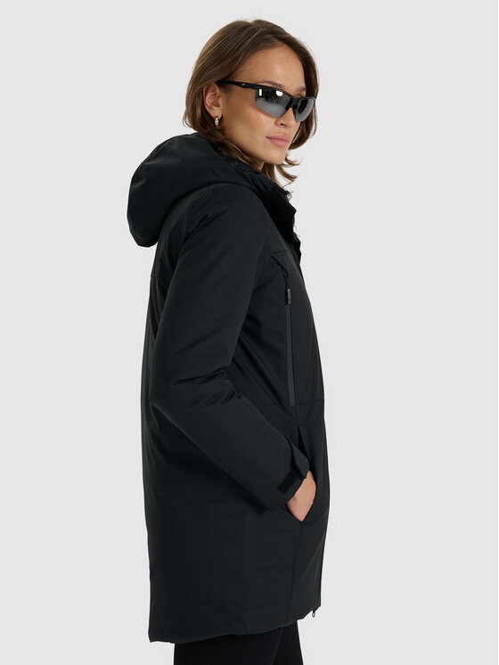 4F 4F Płaszcz przejściowy URBAN COMMUTER Czarny Regular Fit