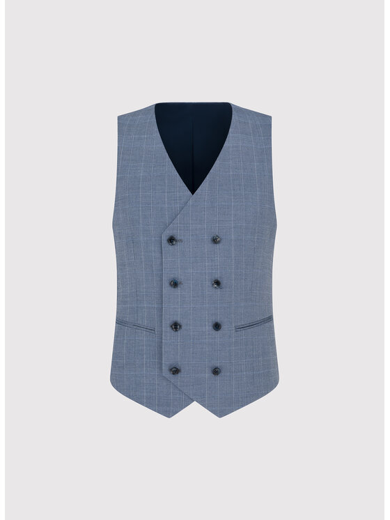 Pako Lorente Pako Lorente Kamizelka garniturowa P26SF-8X-006 Granatowy Slim Fit