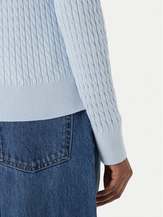 Tommy Hilfiger Tommy Hilfiger Sweater WW0WW44987 Világoskék Regular Fit