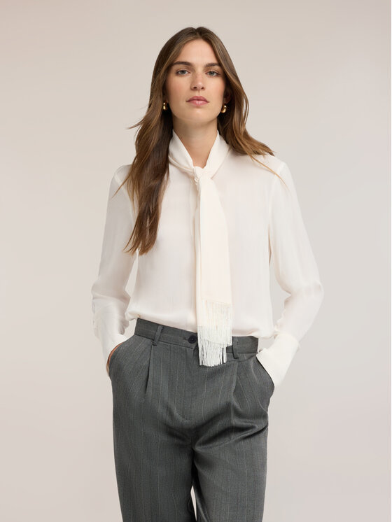 Motivi Motivi Camicia 5012Q001037N002 Bianco Regular Fit