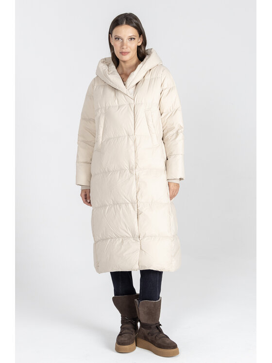 Deni Cler Milano Deni Cler Milano Kurtka zimowa T-DC-9062-E5-41-12-1 Beżowy Loose Fit