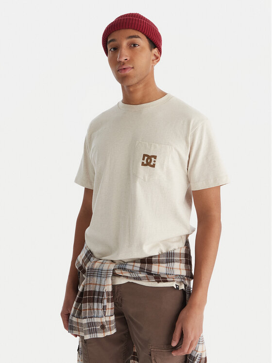 DC Shoes DC Shoes Футболка Star Pocket ADYZT05377 Бежевий Regular Fit