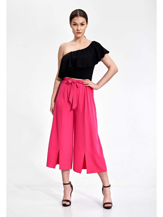 FIGL FIGLFIGL Pantaloni da donna M860 Rosa Regular Fit