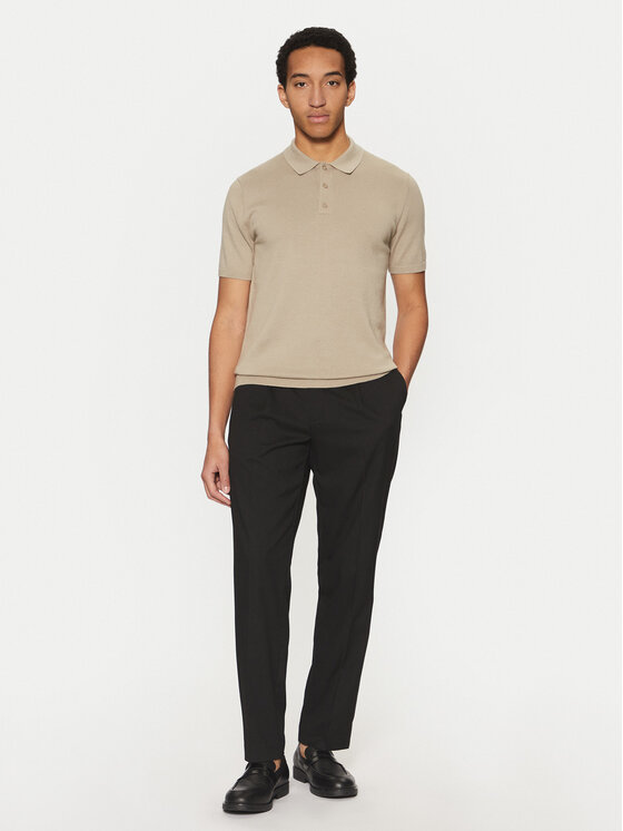 Calvin Klein Calvin Klein Polo K10K114476 Beżowy Regular Fit