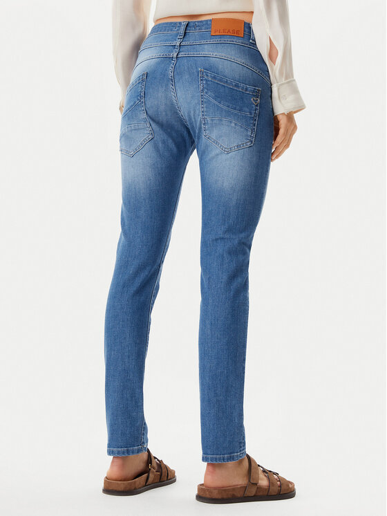 Please Please Jeansy P78ABQ2NTI Niebieski Regular Fit