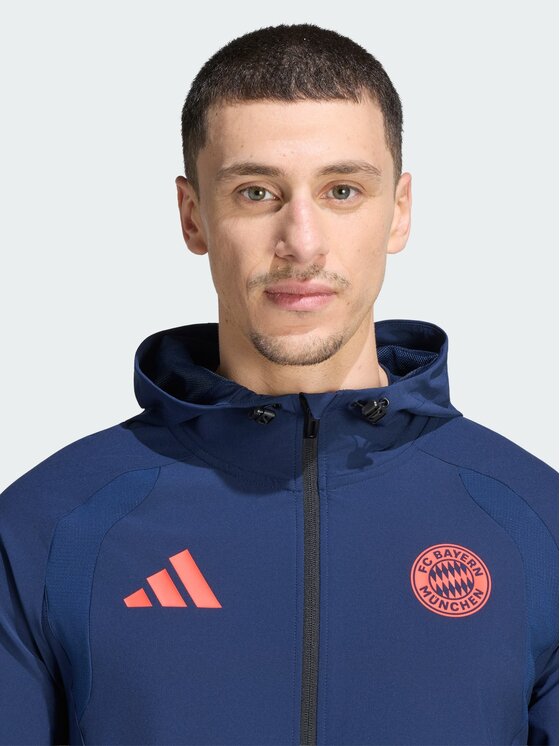 adidas adidas Wiatrówka 171998 Niebieski jasny Slim Fit