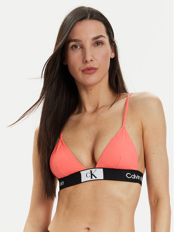 Calvin Klein Swimwear Bikini partea de sus KW0KW02451 Coral