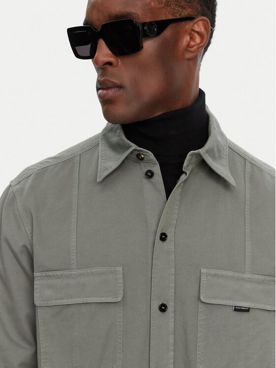 Dolce&Gabbana Dolce&Gabbana Camicia G5MA8T G8LH0 N0702 Verde Regular Fit