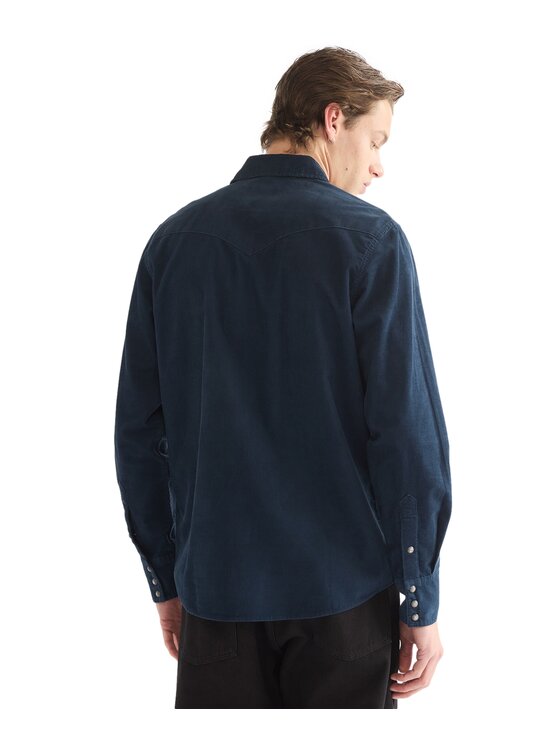 Wrangler Wrangler Koszula 112386903 Granatowy Regular Fit