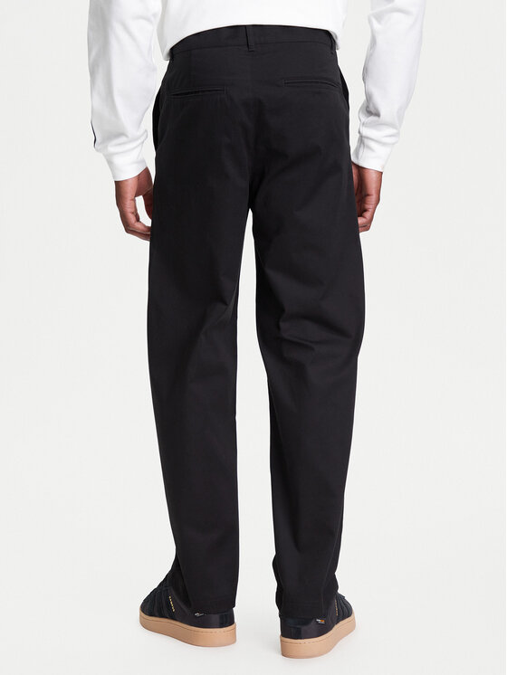 adidas adidas Bavlnené nohavice Trefoil Essentials JD2442 Čierna Regular Fit
