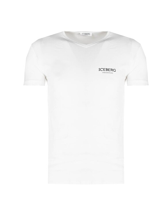 Iceberg Iceberg T-Shirt ICE1UTS02 Biały Slim Fit