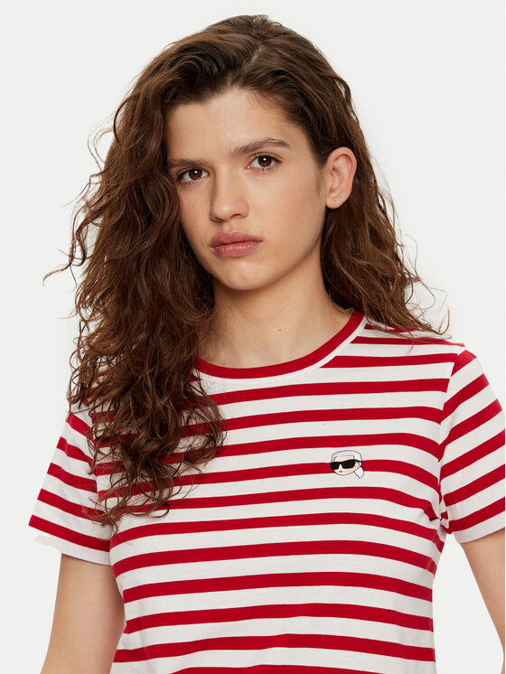 KARL LAGERFELD KARL LAGERFELD T-Shirt A1W17099 Červená Regular Fit