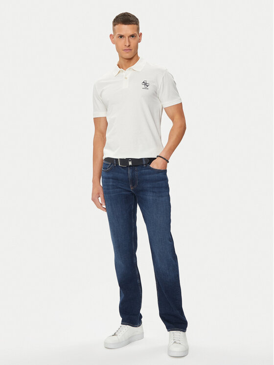 Guess Guess Дънки M4YAN2 D5DI2 Тъмносин Slim Fit