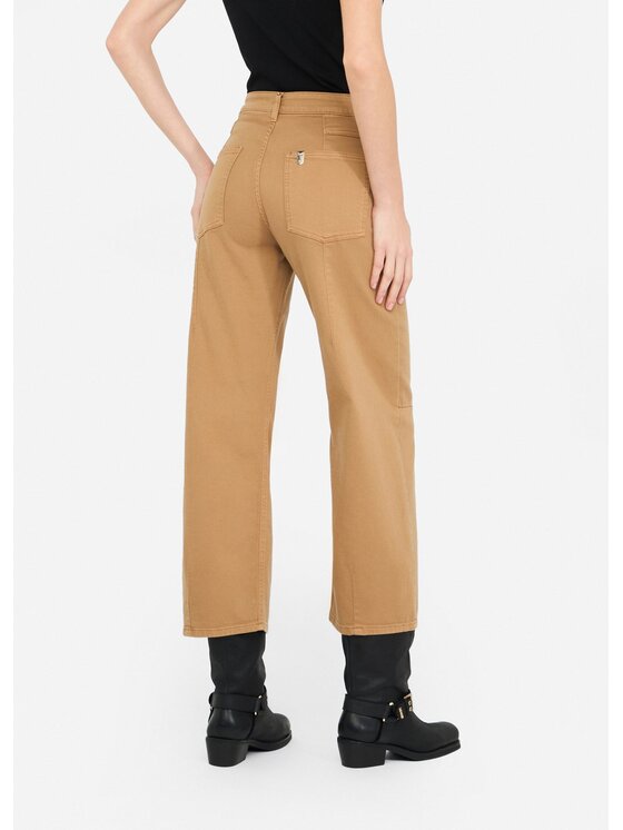 Liu Jo Liu Jo Pantaloni di tessuto UF5161T181880939 Beige Carrot Fit