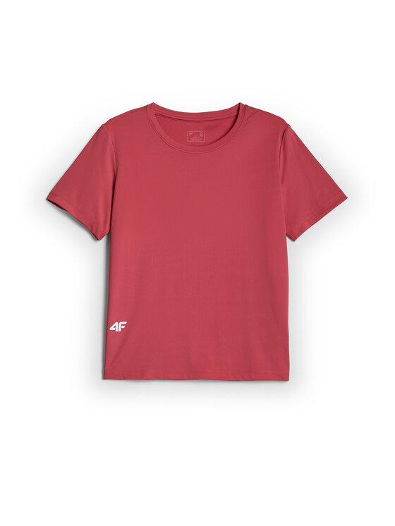 4F 4F Koszulka techniczna BASIC+ Koralowy Loose Fit