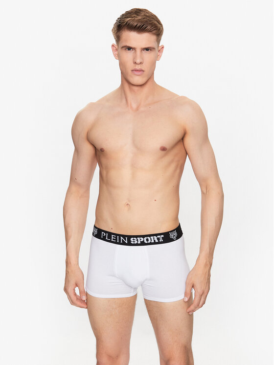 Plein Sport Plein Sport Boxer Tiger SACC MUY0356 SJY001N Bianco