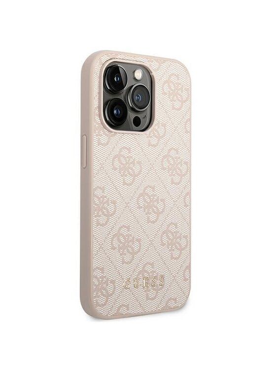 Guess Guess Etui na telefon 4G Saffiano Różowe złocenie