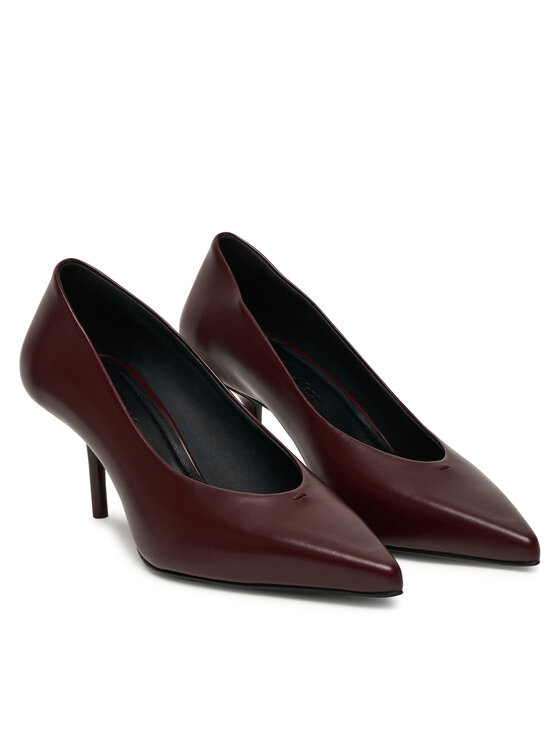 Max Mara Max Mara Pantofi cu toc subțire 2524526171600 Vișiniu