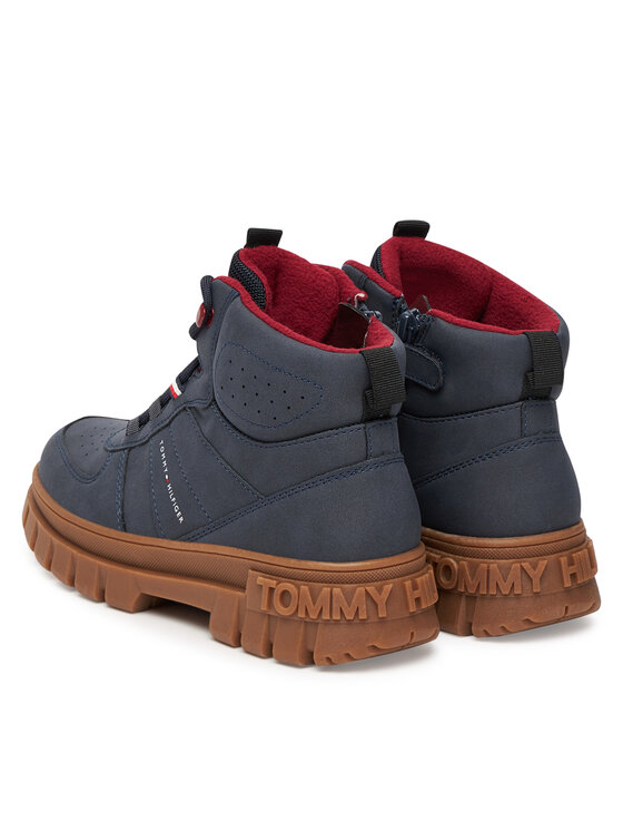 Tommy Hilfiger Tommy Hilfiger Trzewiki T3X5-34129-1696 D Granatowy