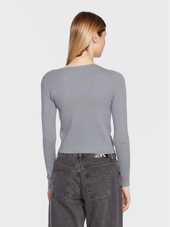 Calvin Klein Jeans Calvin Klein Jeans Кардиган J20J220707 Сив Regular Fit