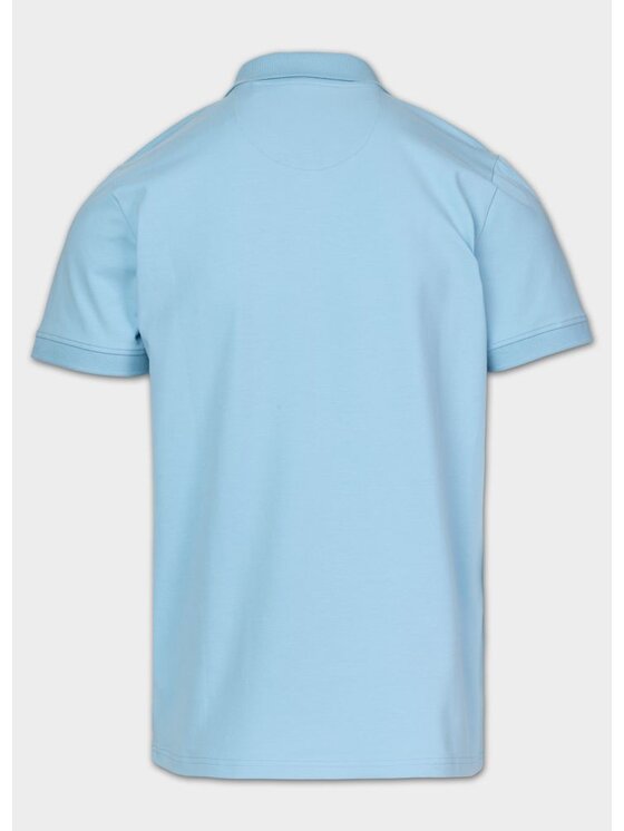 PITBULL PITBULL Polo SMALL LOGO Niebieski Regular Fit