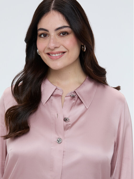 Fiorella Rubino Fiorella Rubino Koszula 5020T001424N006 Różowy Regular Fit