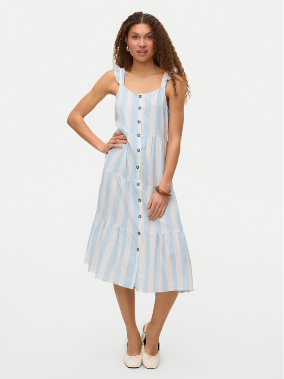 Vero Moda Vero Moda Letní šaty Linn 10322614 Světle modrá Regular Fit